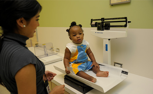 WIC staff will weigh your child at each appointment to help monitor their growth.